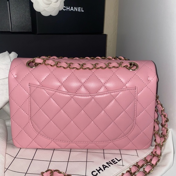 RARE NIB CHANEL CLASSIC DOUBLE FLAP PINK - Picture 8 of 17